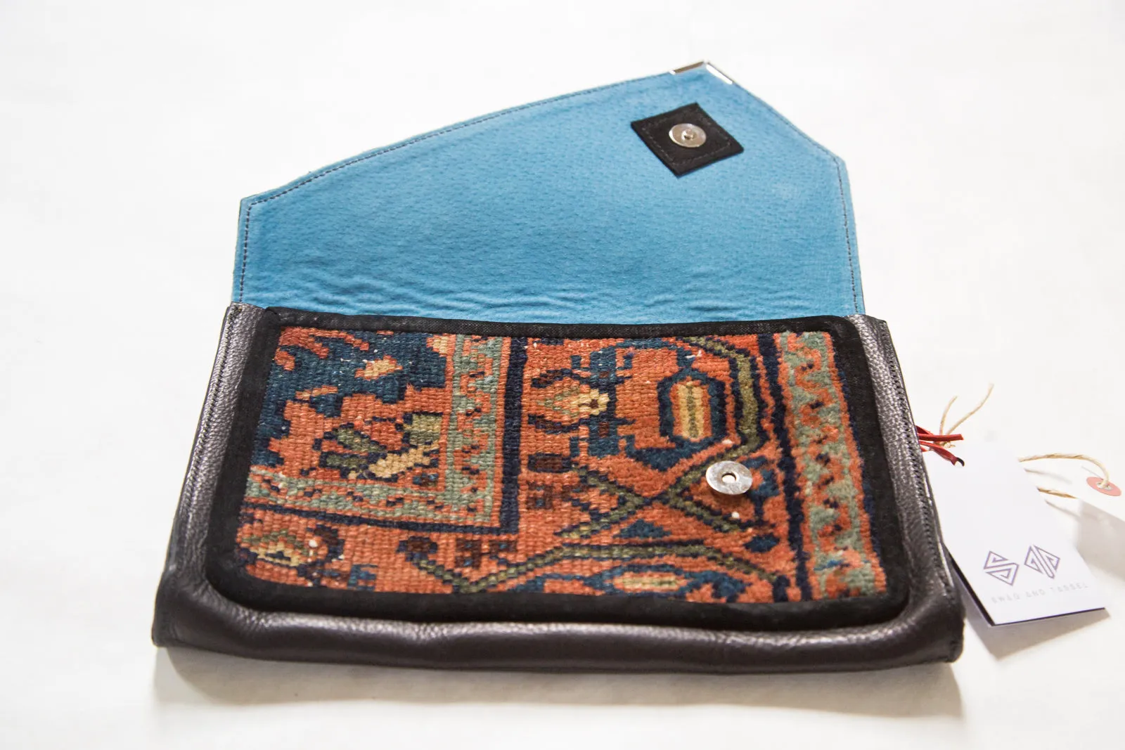 Handmade Rug Fragment Clutch