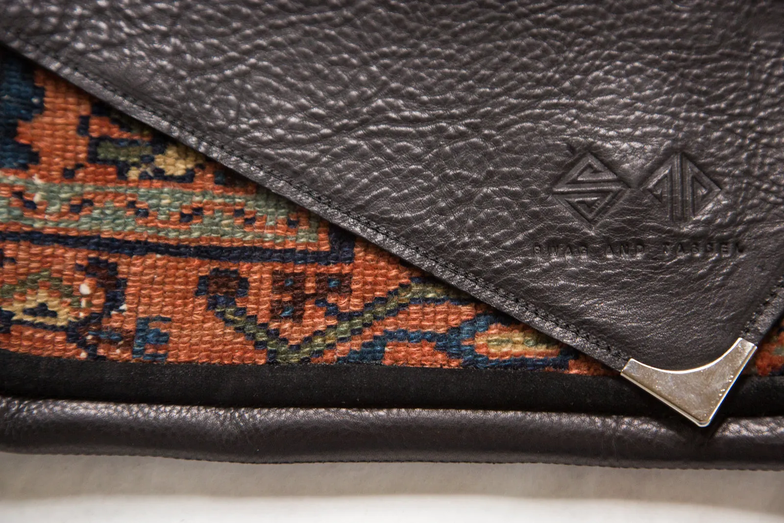 Handmade Rug Fragment Clutch