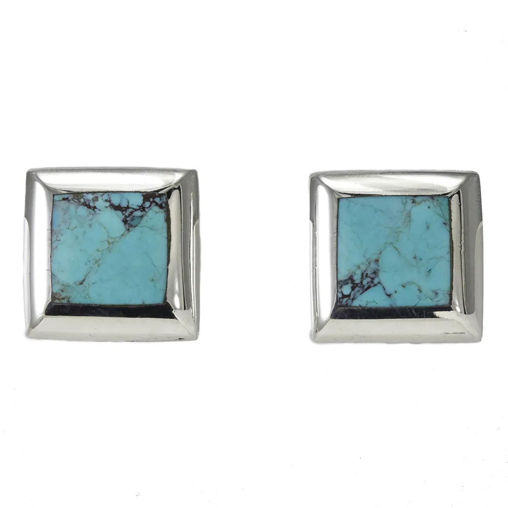 Handmade Sterling Silver & Turquoise Earrings