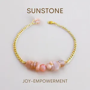 Handmade Sunstone Bracelet