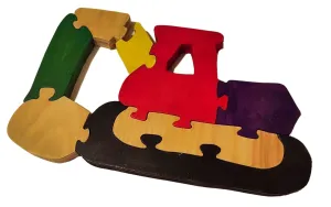 Handmade Wooden Vehicle Puzzles