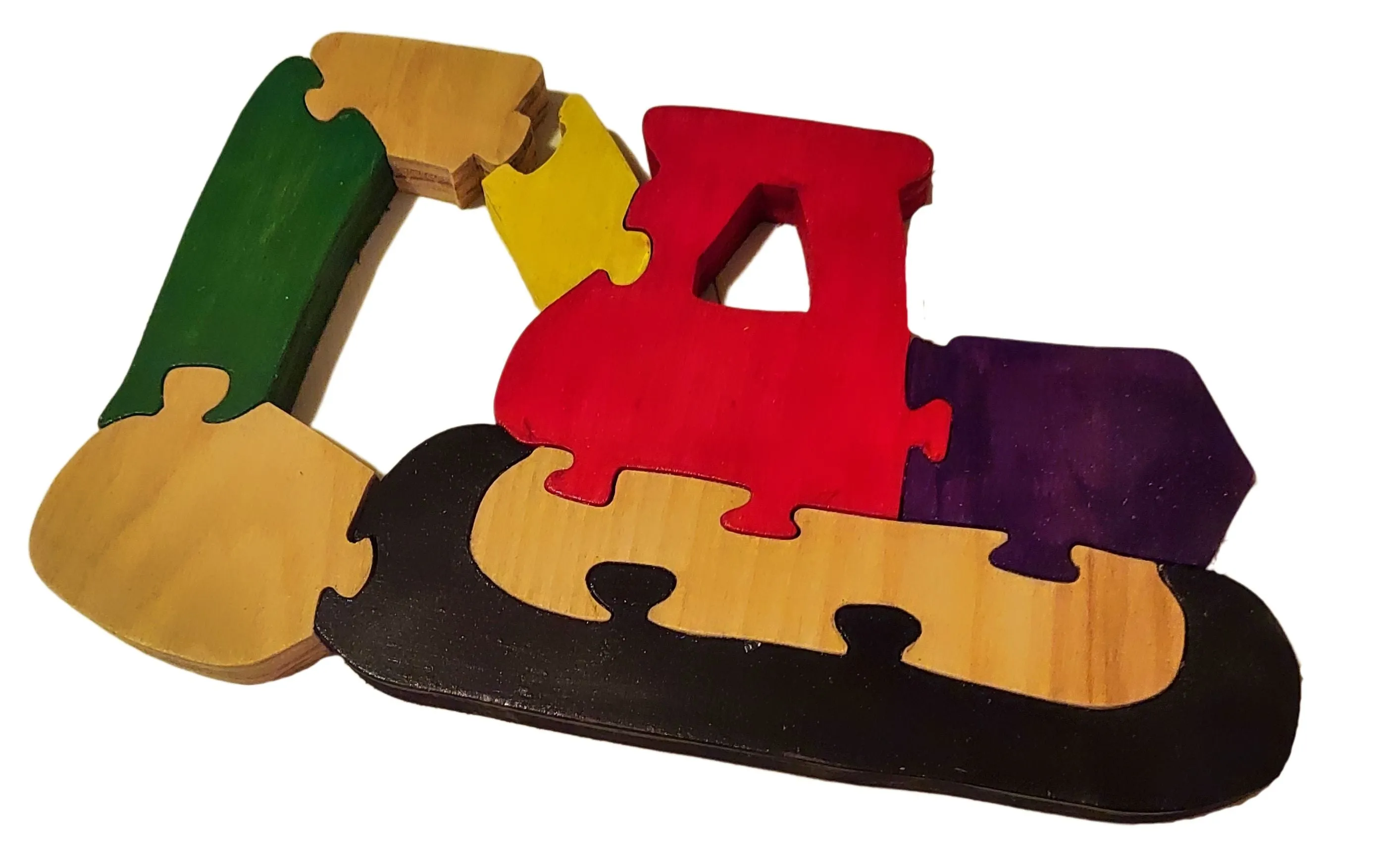 Handmade Wooden Vehicle Puzzles