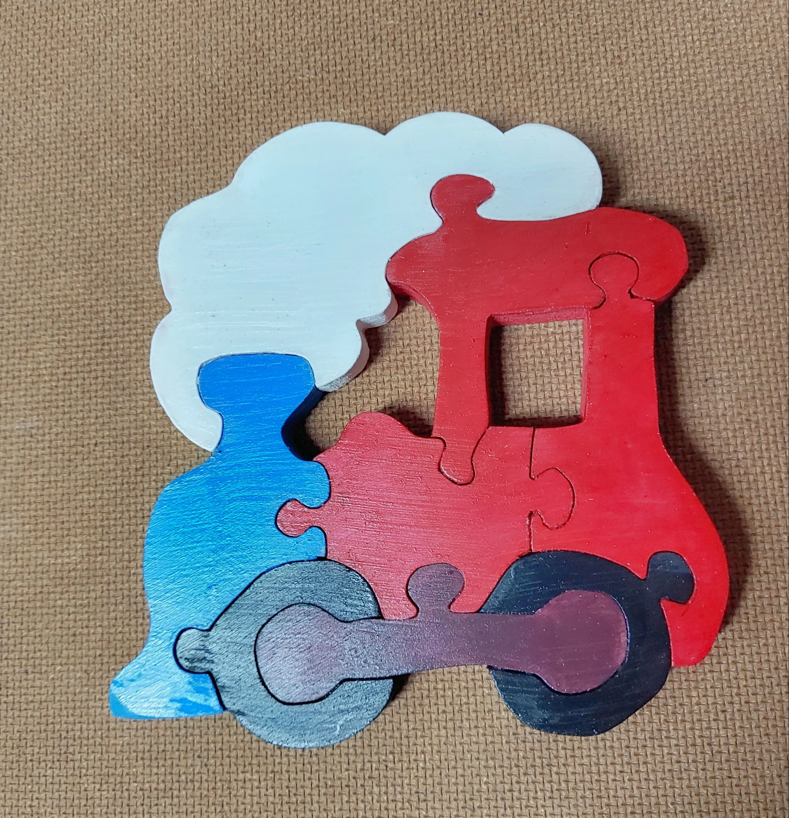 Handmade Wooden Vehicle Puzzles
