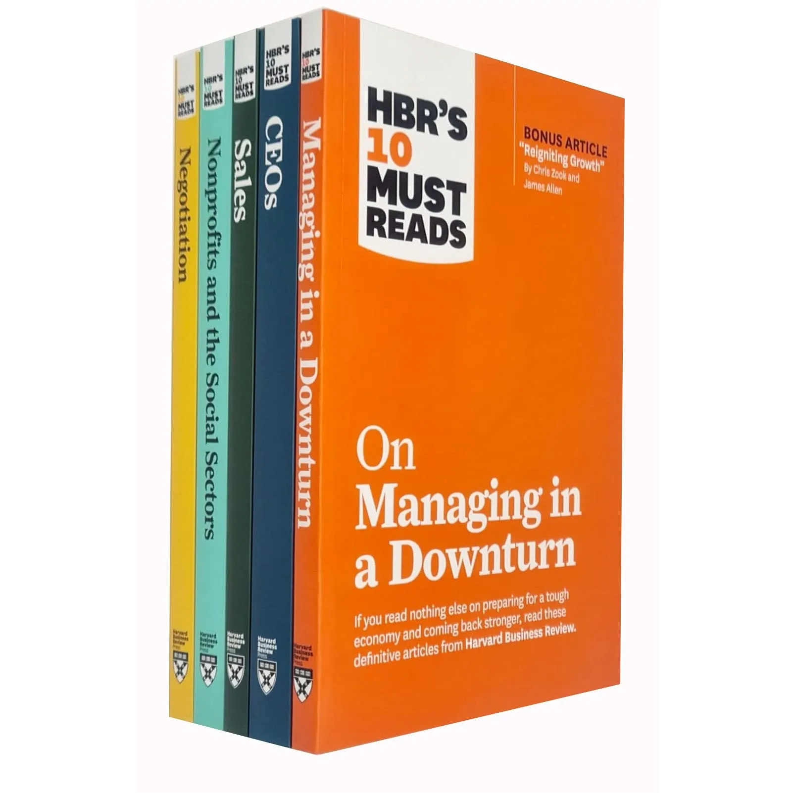 HBR's 10 Must Reads Collection 5 Books Set Reads on Sales,Nonprofits,Negotiation