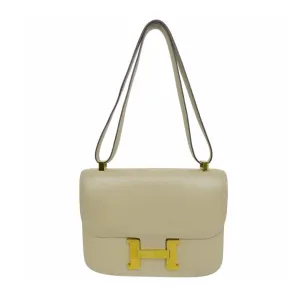 HERMES Camel Constance Crossbody Bag