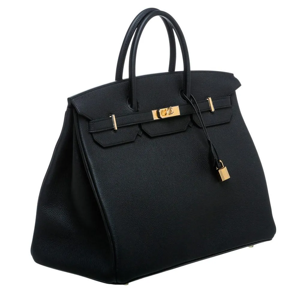 Hermès Birkin 40 Noir Togo Bag GHW
