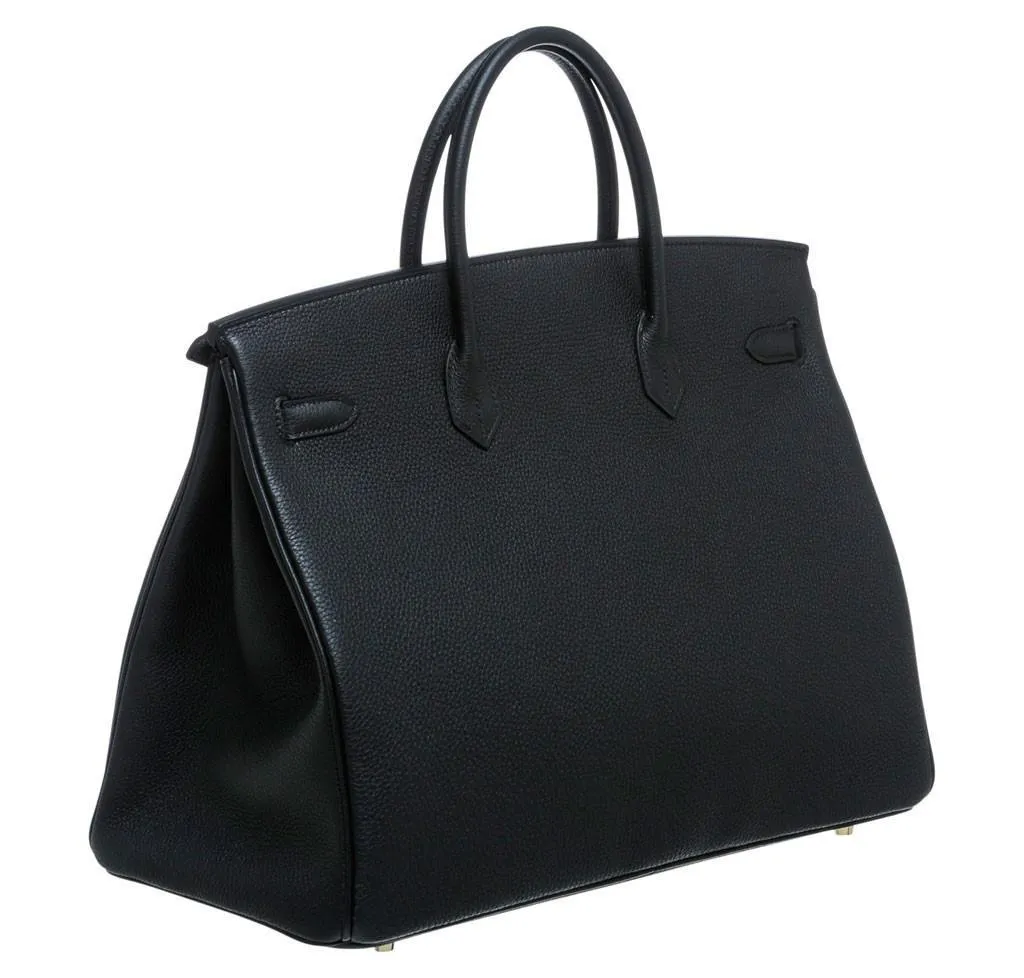 Hermès Birkin 40 Noir Togo Bag GHW