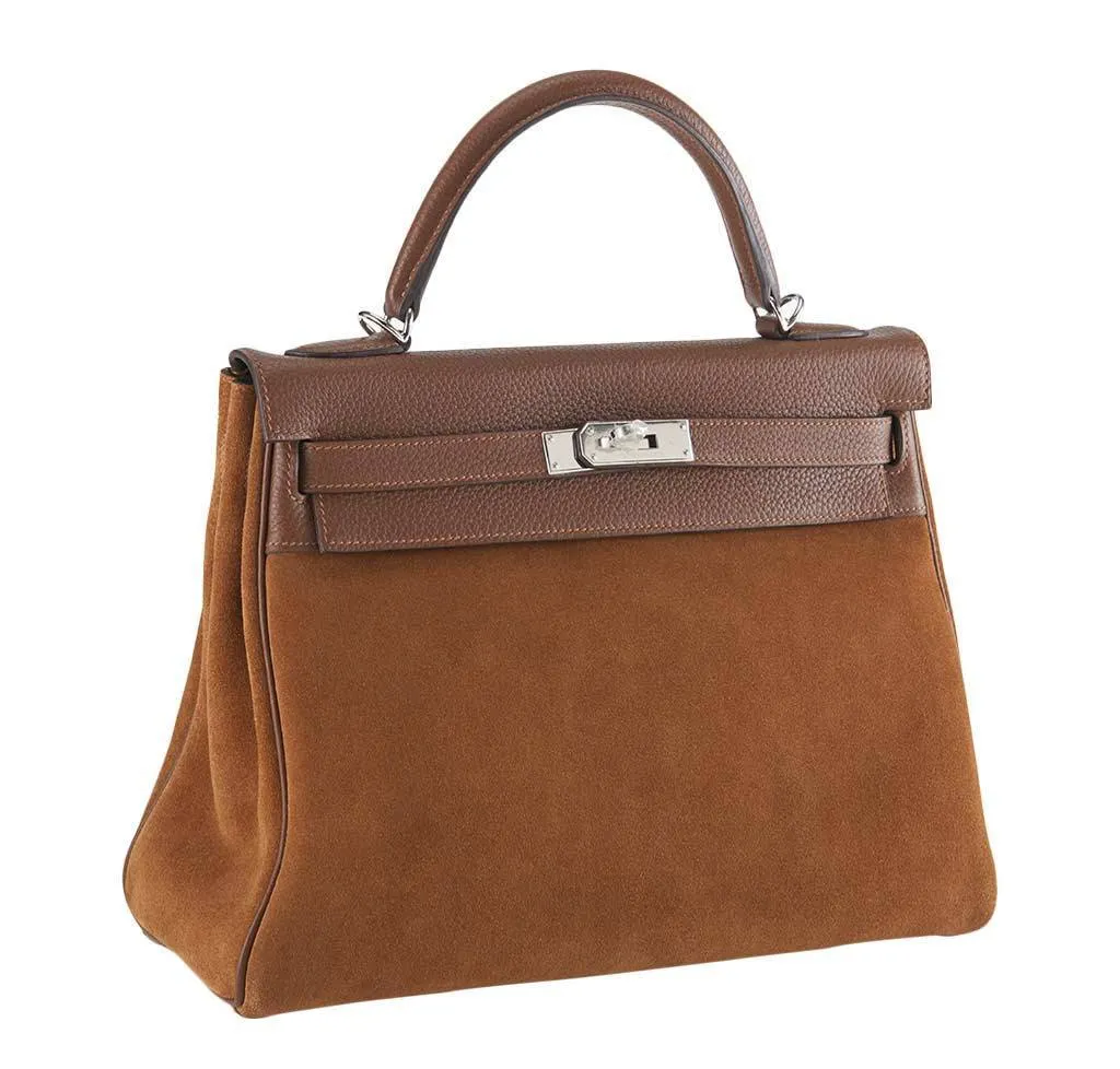 Hermès Kelly 32 Fauve Grizzly Bag - Limited Edition