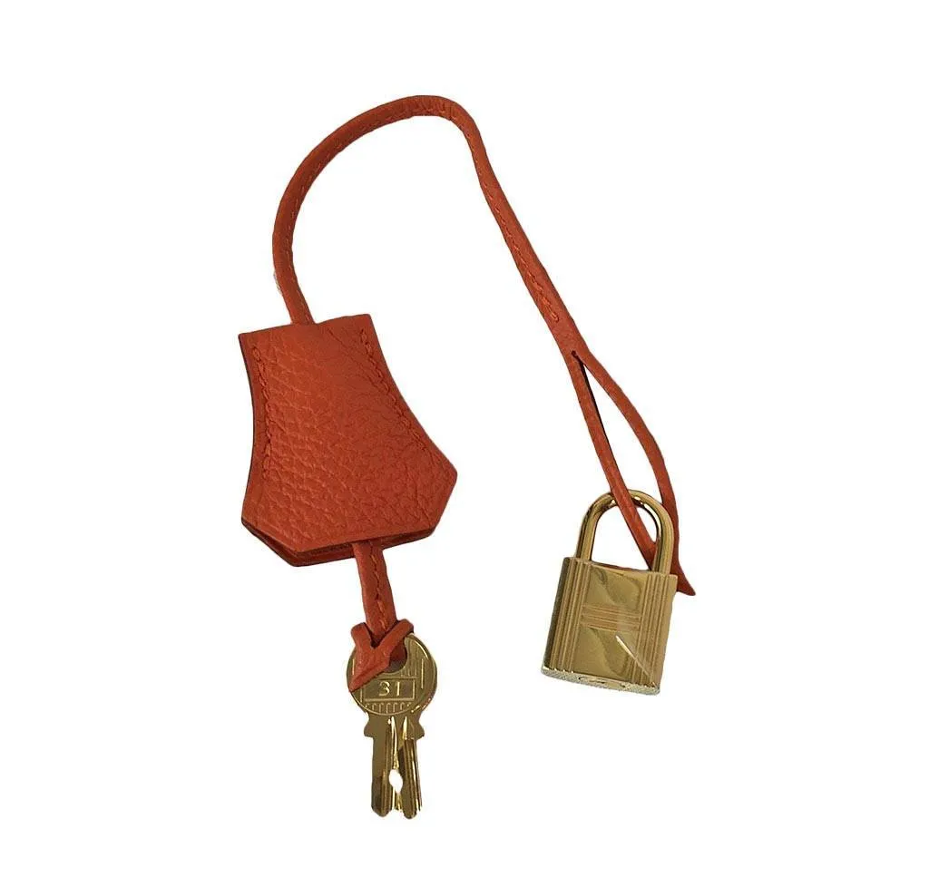 Hermès Kelly 35 Orange Bag Gold Hardware