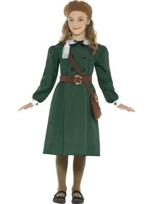 Historical WW2 Evacuee Girl Children's Costume