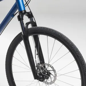 Hybrid Bike 28 Suspension Fork 1"1/8 ahead 80 mm - Black