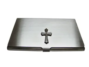Intricately Detailed Cross Business Card Holder