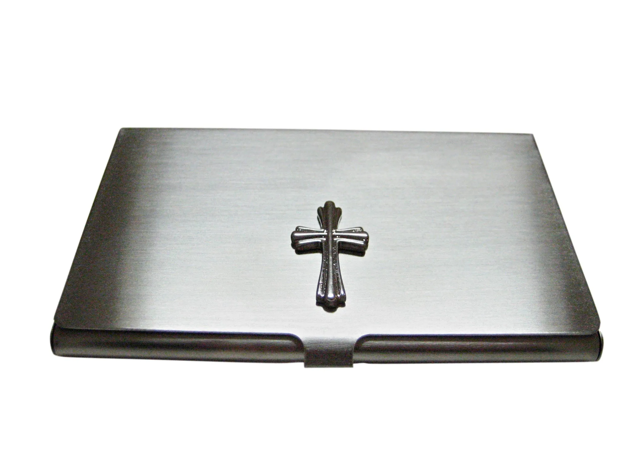 Intricately Detailed Cross Business Card Holder