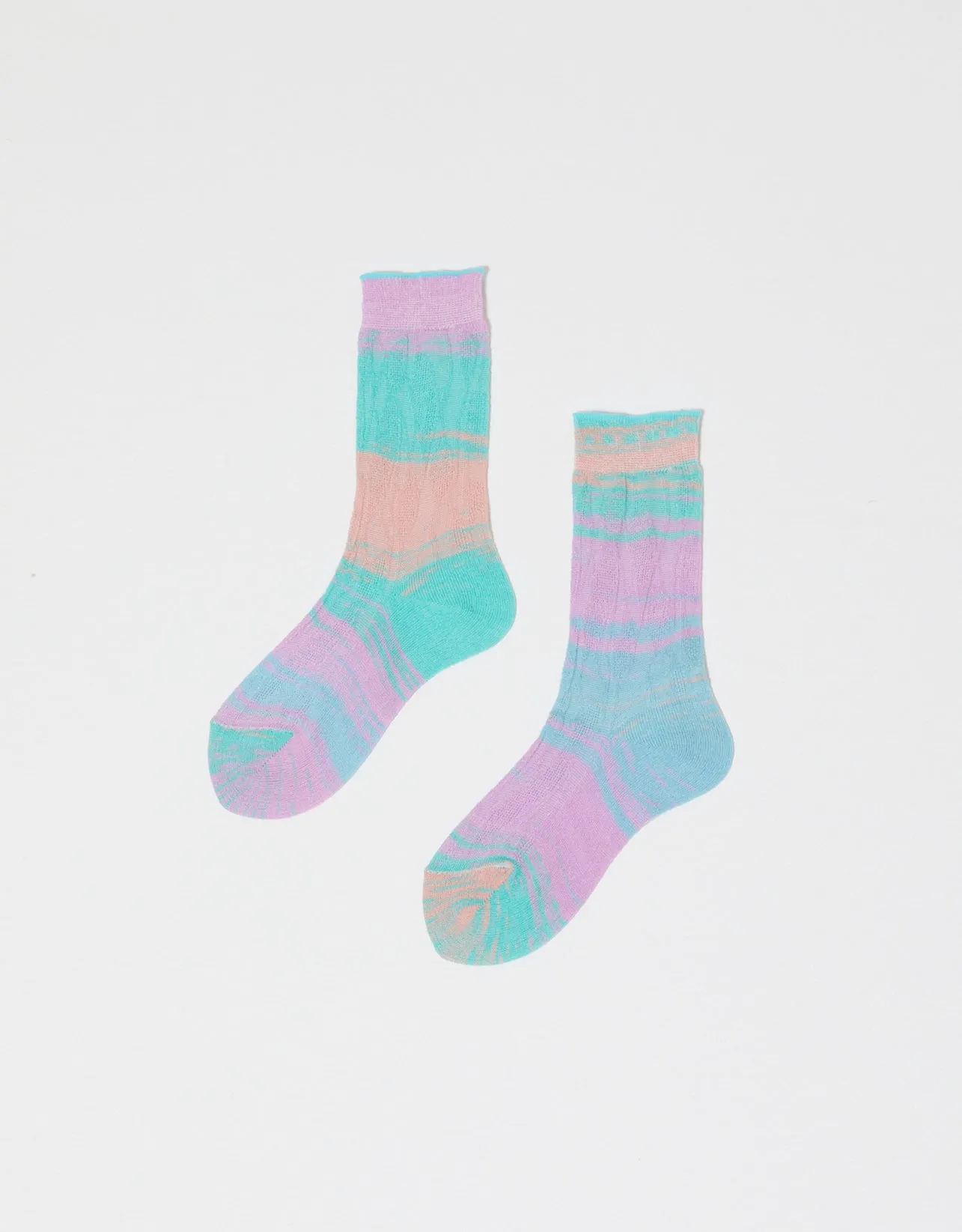 Japanese Leaf Kasuri Socks