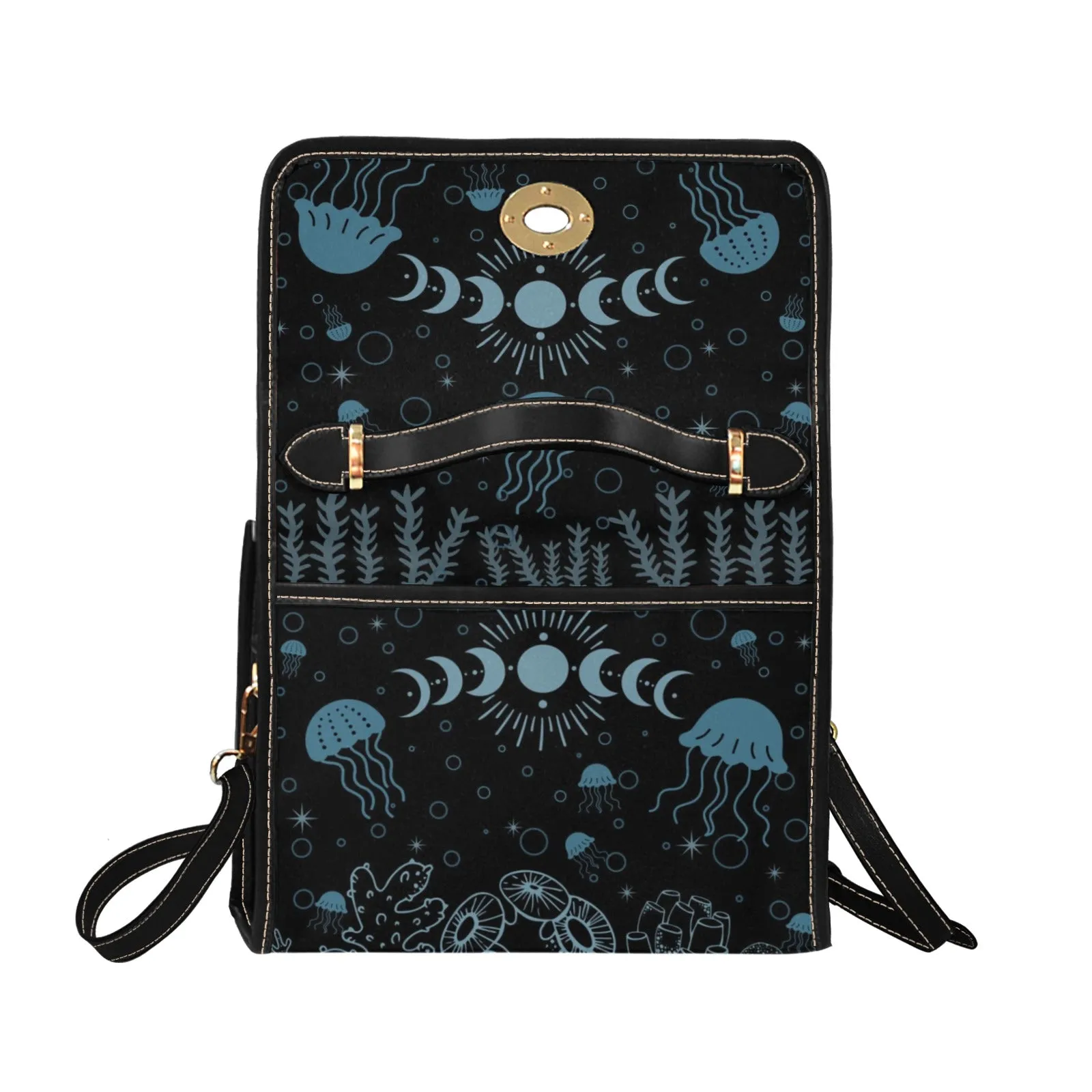 Jellyfish Purse, Cross Body Purse, Vegan Ocean Theme