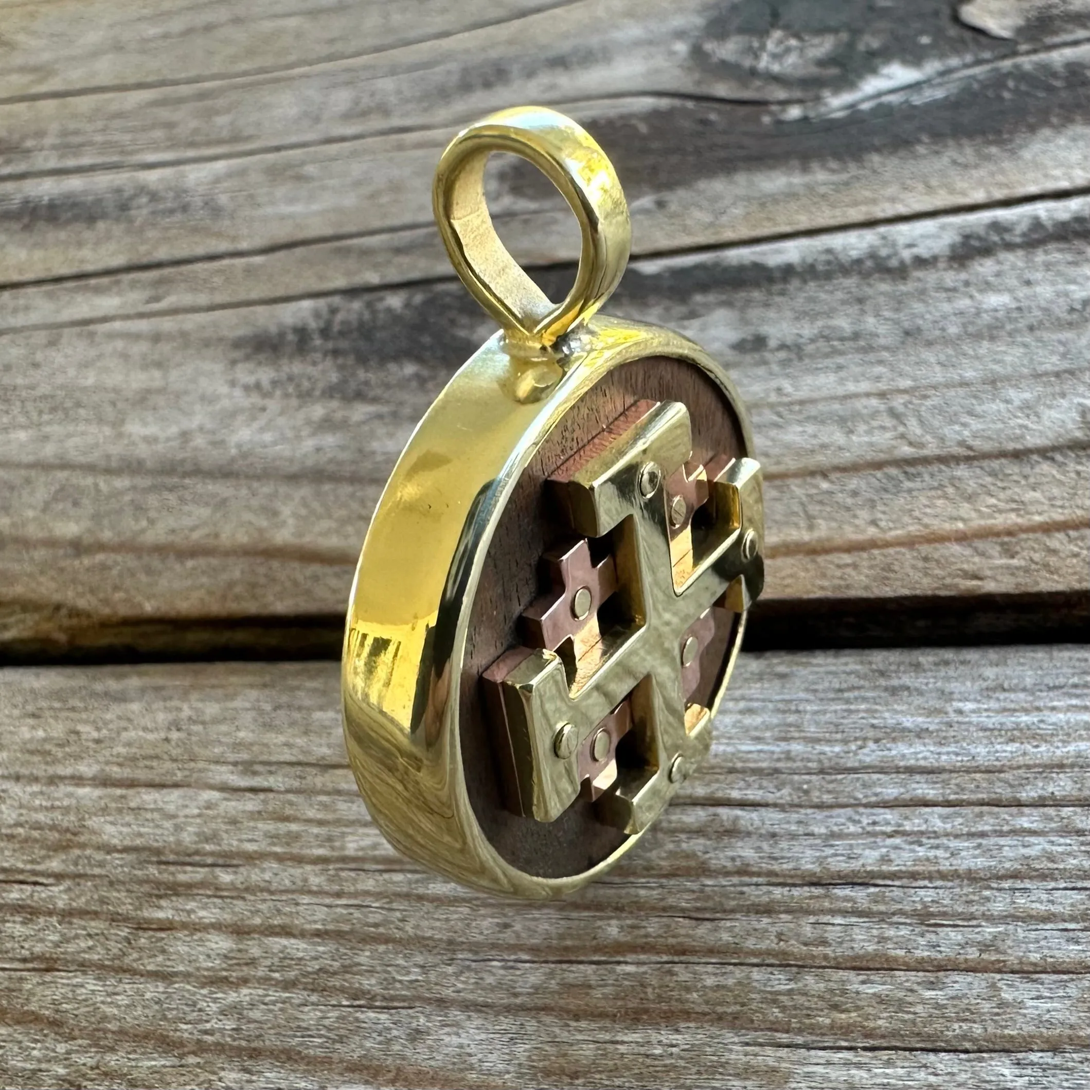 Jerusalem Cross Pendant | Handmade