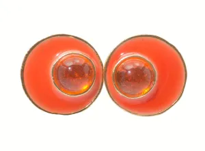 Karine Sultan Orange Stud Earrings