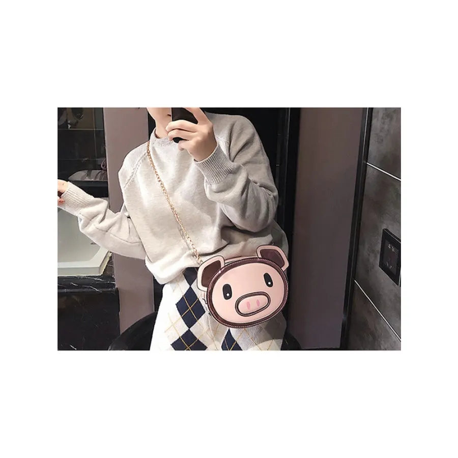 Kawaii Pig Crossbody Bag