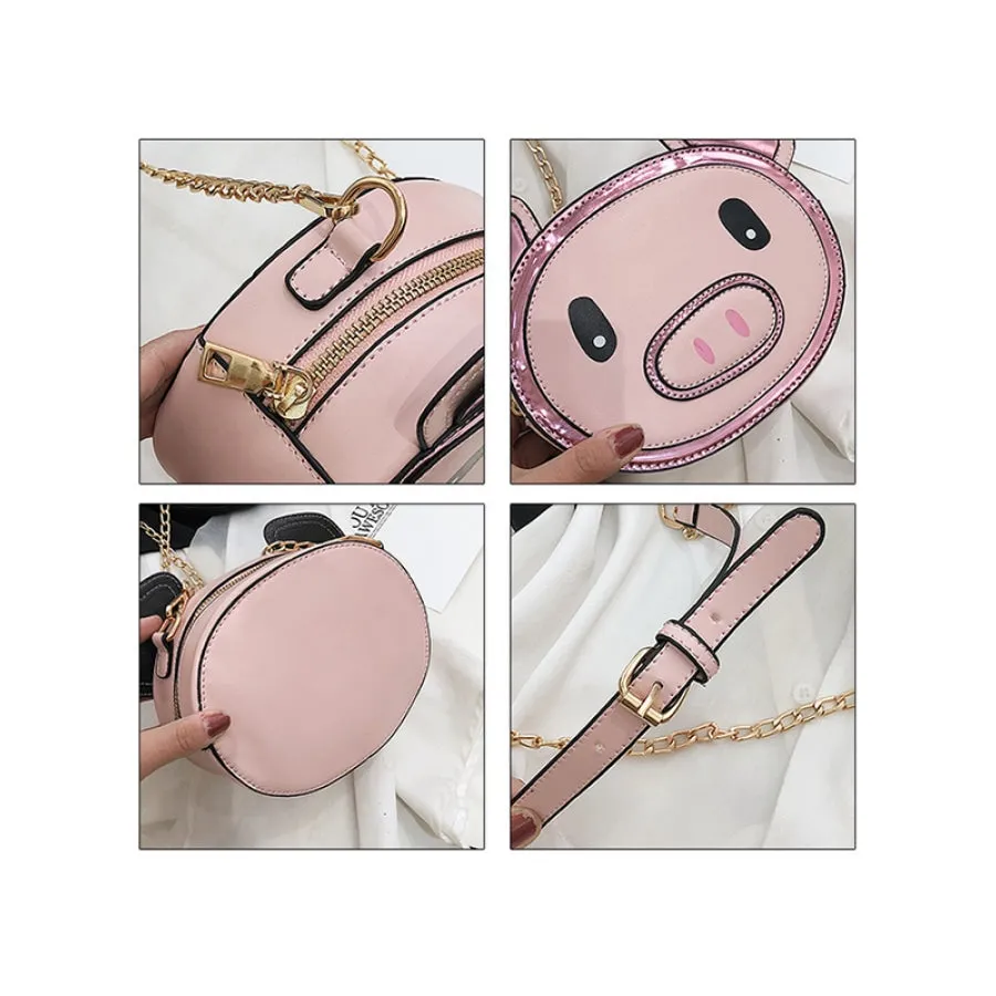 Kawaii Pig Crossbody Bag