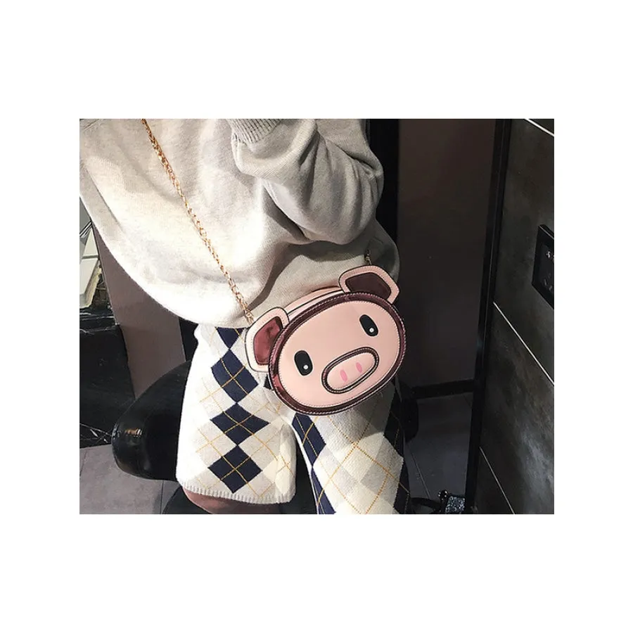 Kawaii Pig Crossbody Bag