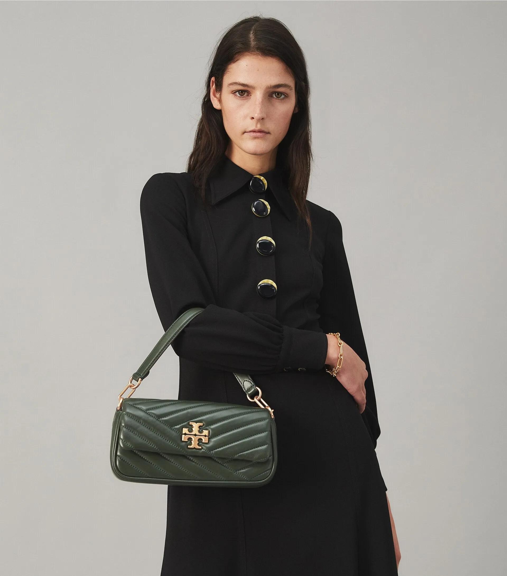 Kira Chevron Small Flap Shoulder Bag