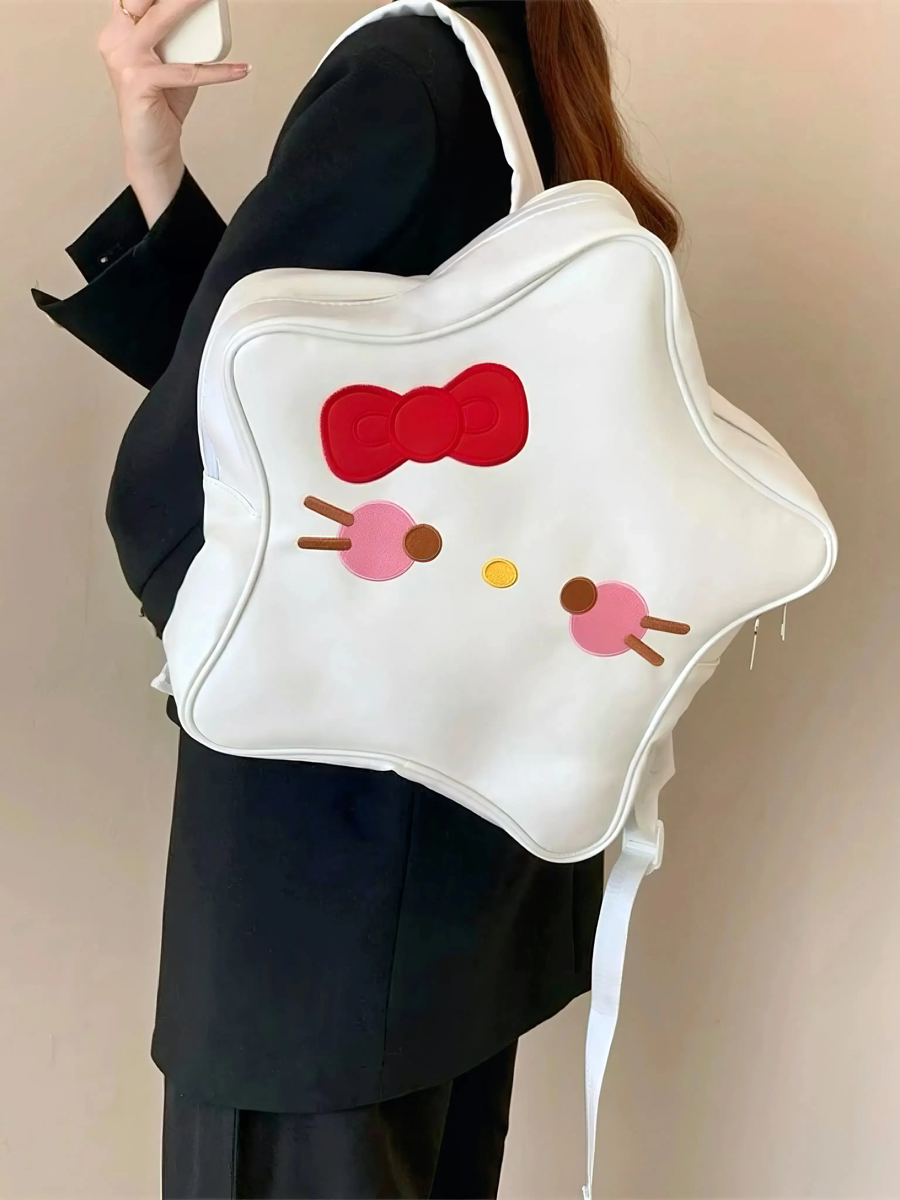 'Kitty Star' Kawaii Star Shape Kitty Face Backpack