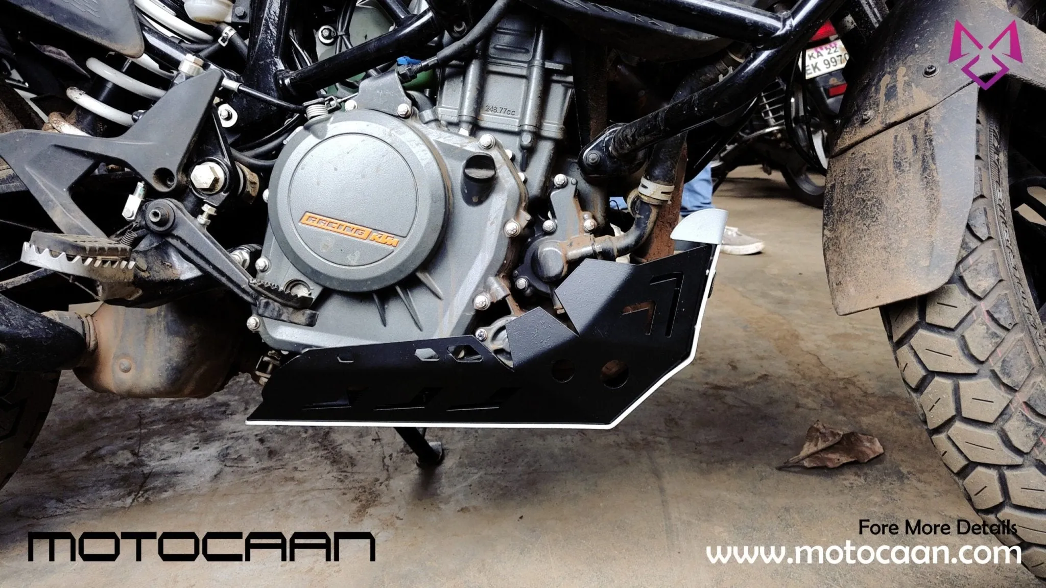 KTM Adventure 390 Motocaan Bash plate