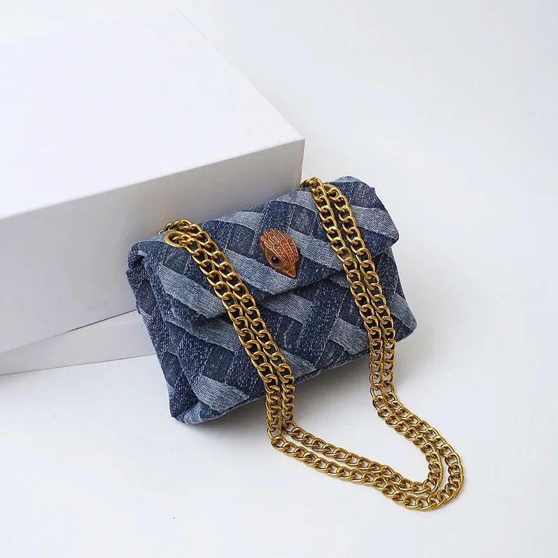 KURT GEIGER LONDON Denim Shoulder Bag