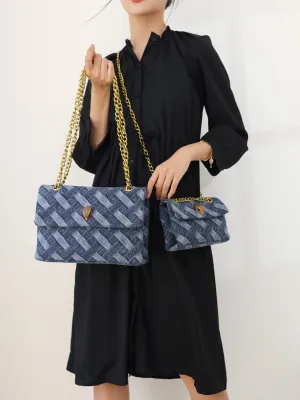 KURT GEIGER LONDON Denim Shoulder Bag