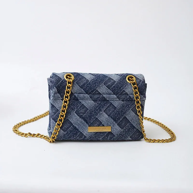 KURT GEIGER LONDON Denim Shoulder Bag