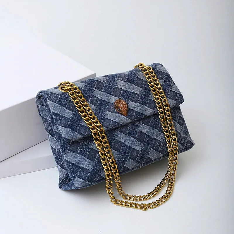 KURT GEIGER LONDON Denim Shoulder Bag
