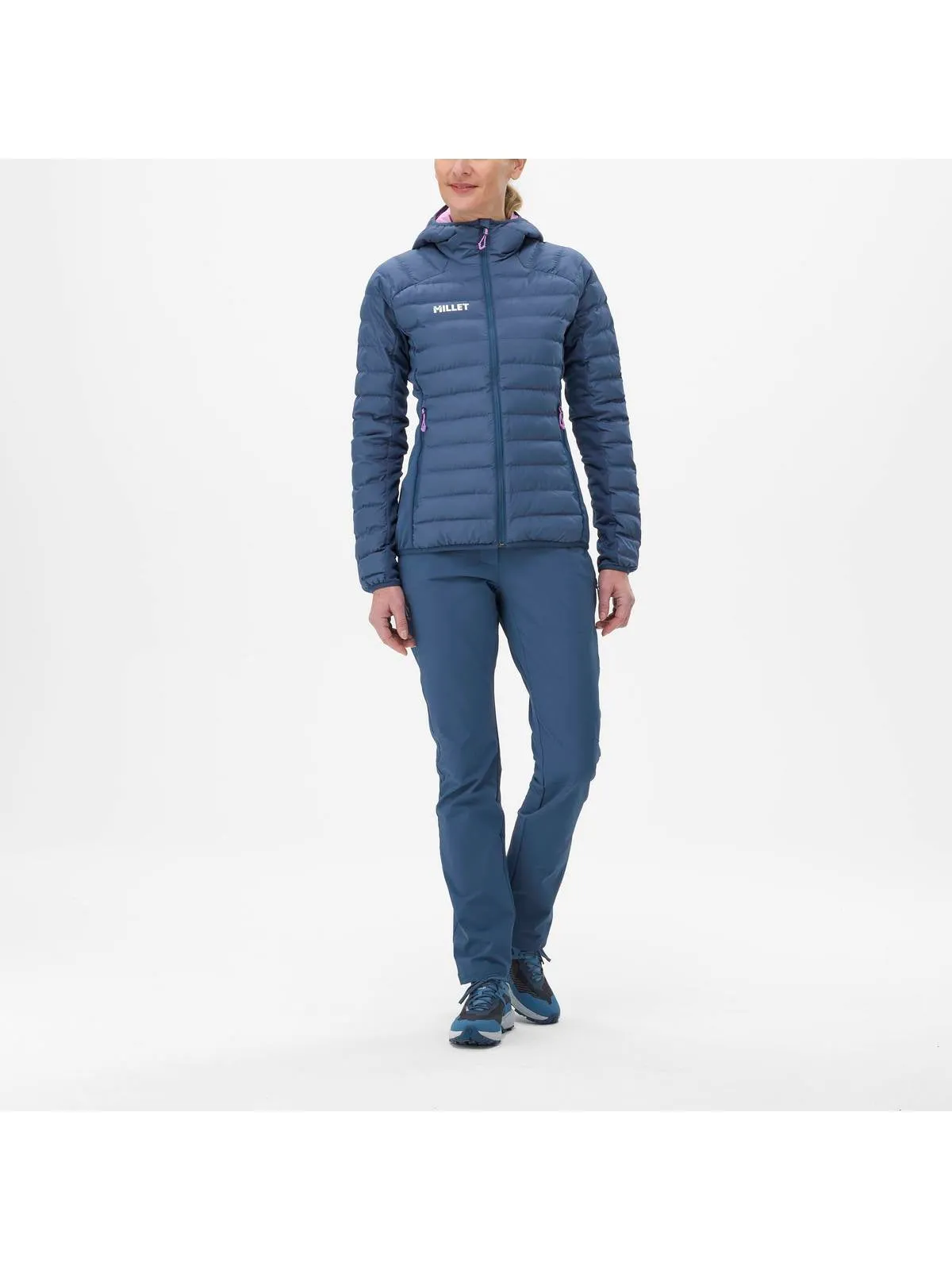 Kurtka damska na trekking MILLET W Fitz Roy Warm Hoodie granatowy