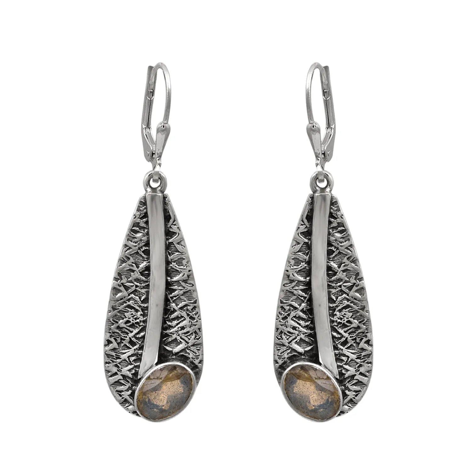 Labradorite Handmade Dangle Earrings
