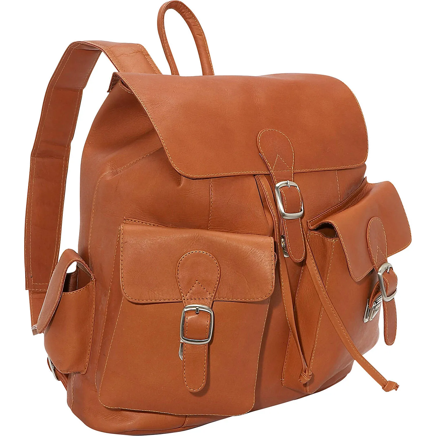 LARGE BUCKLE-FLAP BACKPACK