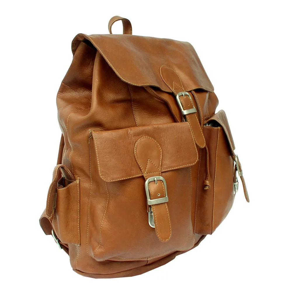 LARGE BUCKLE-FLAP BACKPACK