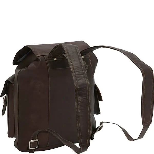 LARGE BUCKLE-FLAP BACKPACK