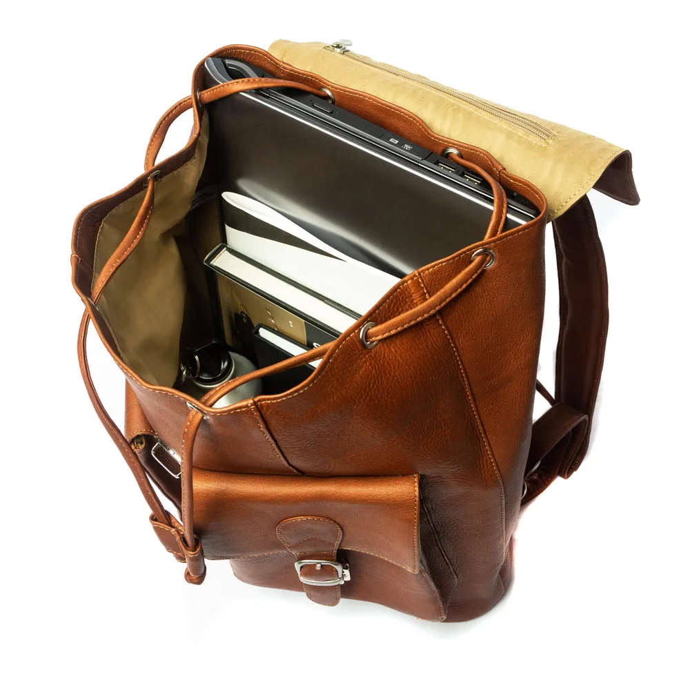 LARGE BUCKLE-FLAP BACKPACK