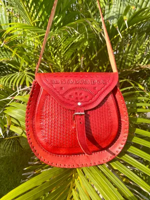 Large Handmade Leather Purse- Cartera de Cuero Puro