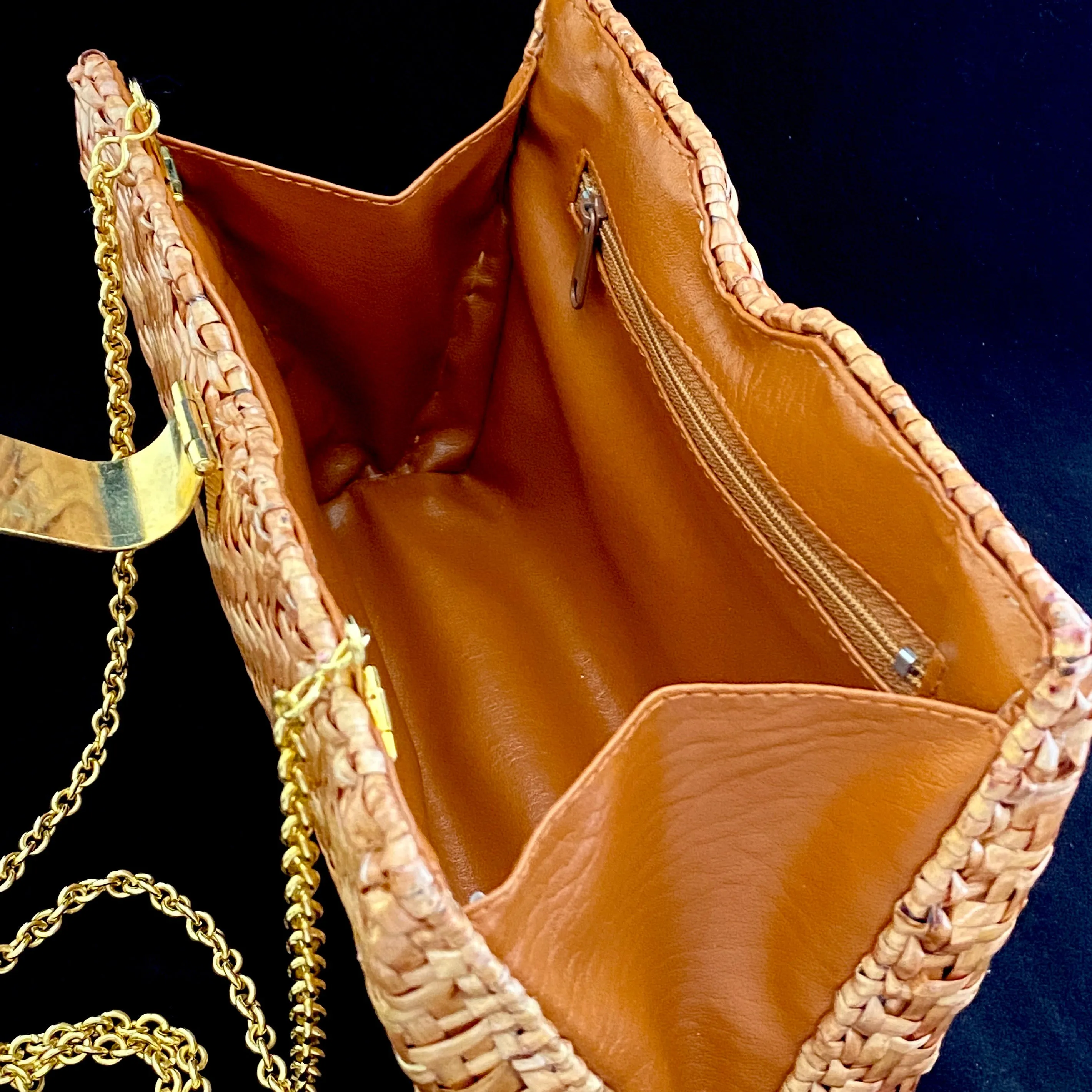 Late 70s/ Early 80s Walborg Rattan Purse