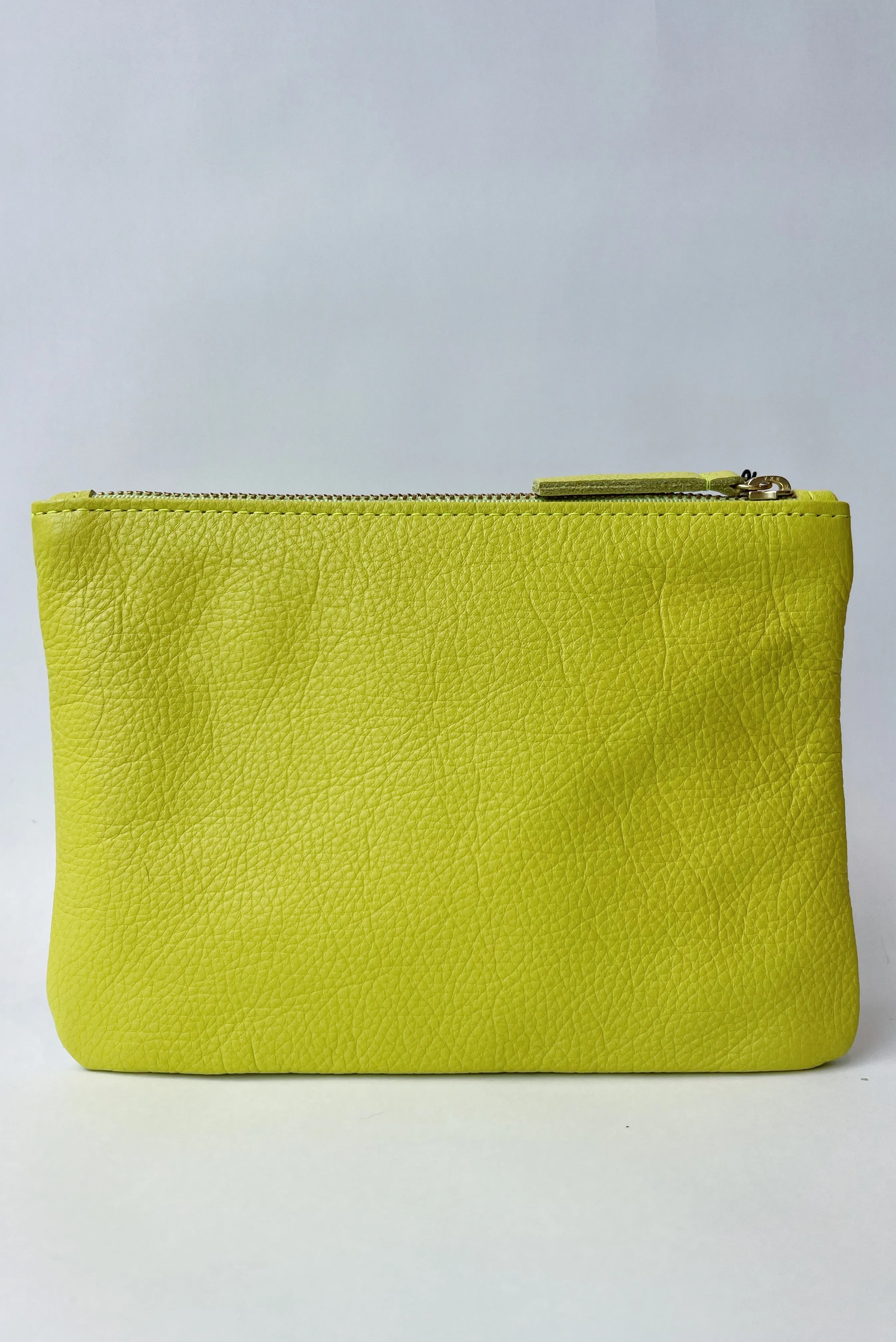LEATHER ZIPPER POUCH