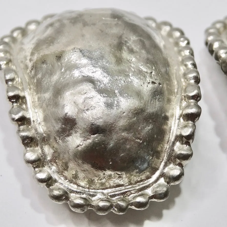 Les Bernard Silver Stud Earrings