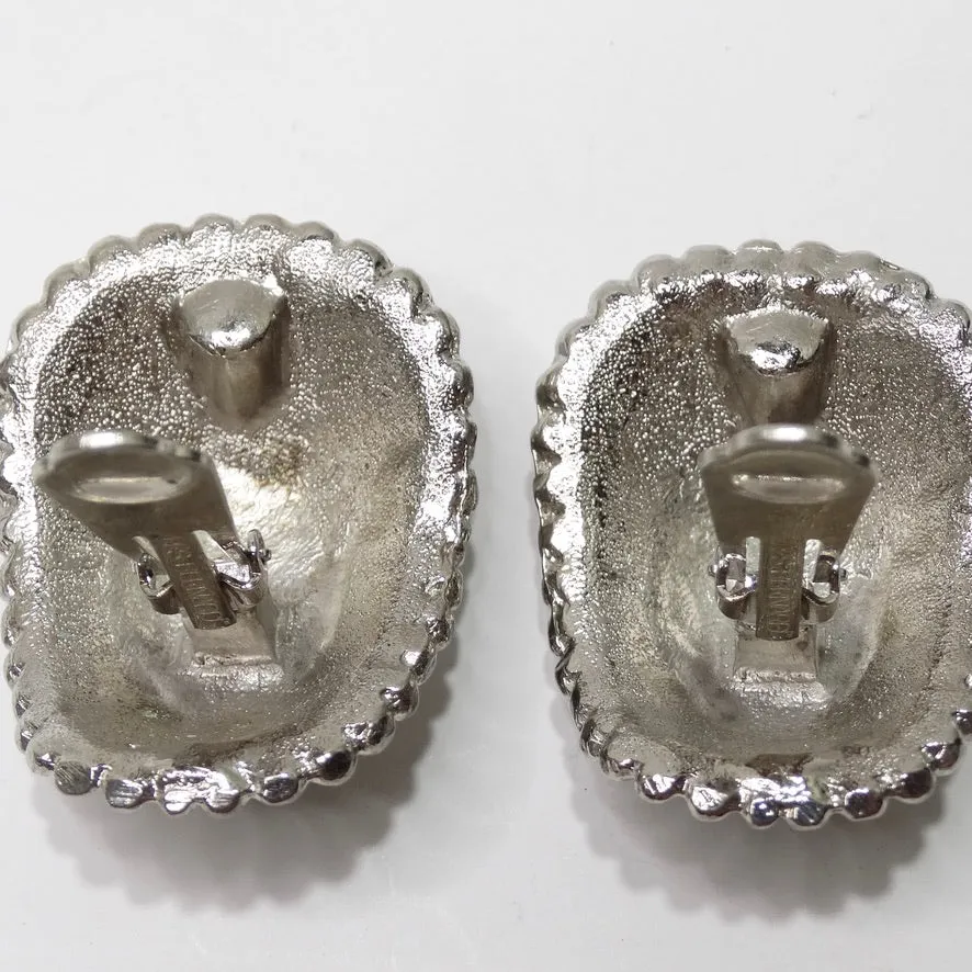 Les Bernard Silver Stud Earrings