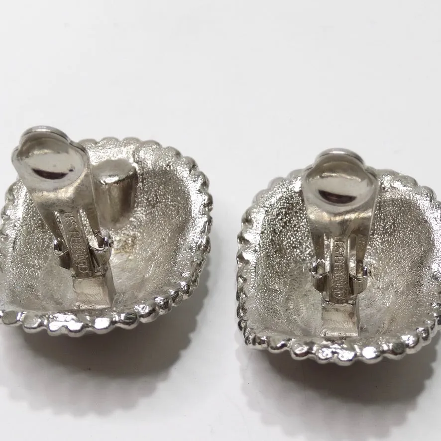 Les Bernard Silver Stud Earrings