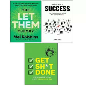 Let Them Theory Mel Robbins, From Stress Success, Get Sh t Done 3 Books Set