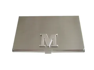 Letter M Monogram Business Card Holder