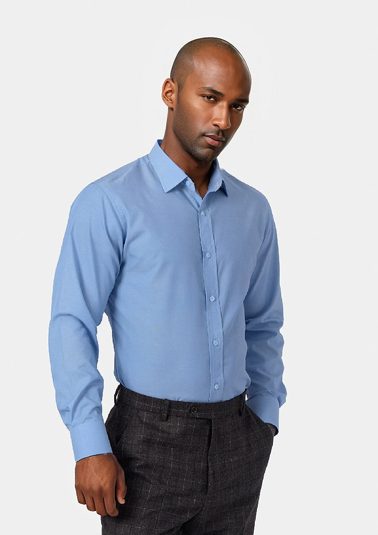 Light Blue End On End Shirt