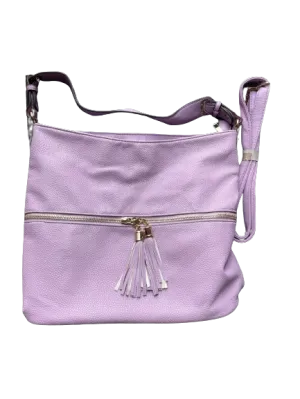 Lilac Hobo Crossbody Bag