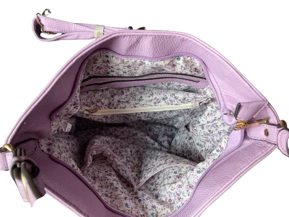 Lilac Hobo Crossbody Bag