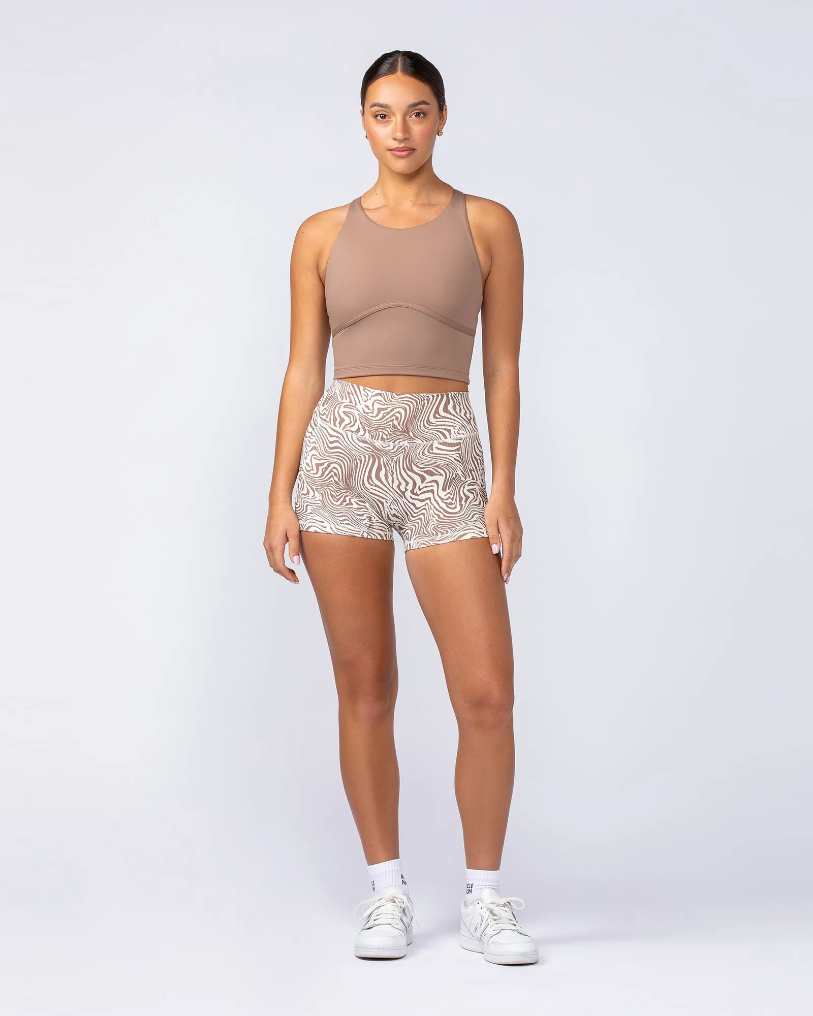 Limitless Cropped Active Tank - Cinnamon