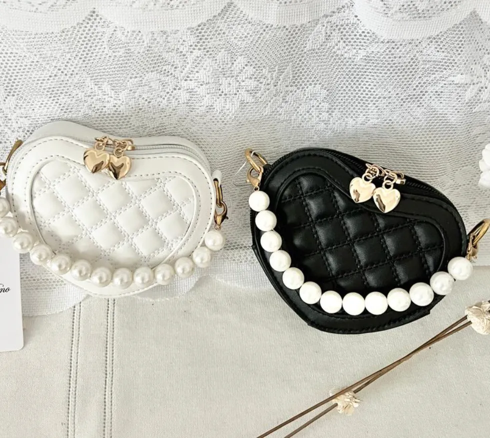 Little Ladies Designer Inspired Heart Handbag